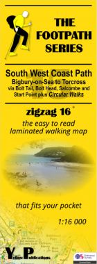 South West Coast Path 15: Bigbury-on-Sea to Torcross Walking Map