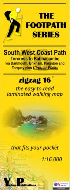 South West Coast Path 16: Torcross to Babbacombe Walking Map
