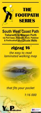 South West Coast Path 6: Trebarwith to Mawgan Porth Walking Map