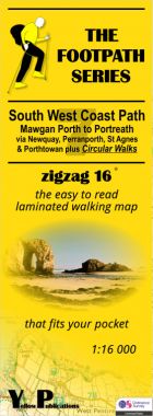 South West Coast Path 7: Mawgan Porth to Portreath Walking Map