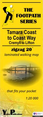 Tamara Coast to Coast Way 1: Cremyll to Lifton Walking Map