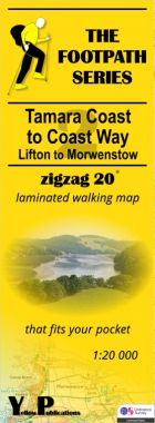 Tamara Coast to Coast Way 2: Lifton to Morwenstow Walking Map