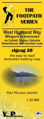 West Highland Way 1: Milngavie to Inversnaid Walking Map