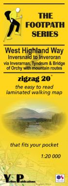 West Highland Way 2: Inversnaid to Inveroran Walking Map
